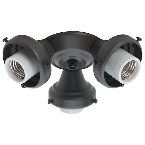 Hunter New Bronze 3-Light Ceiling Fan Light Kit