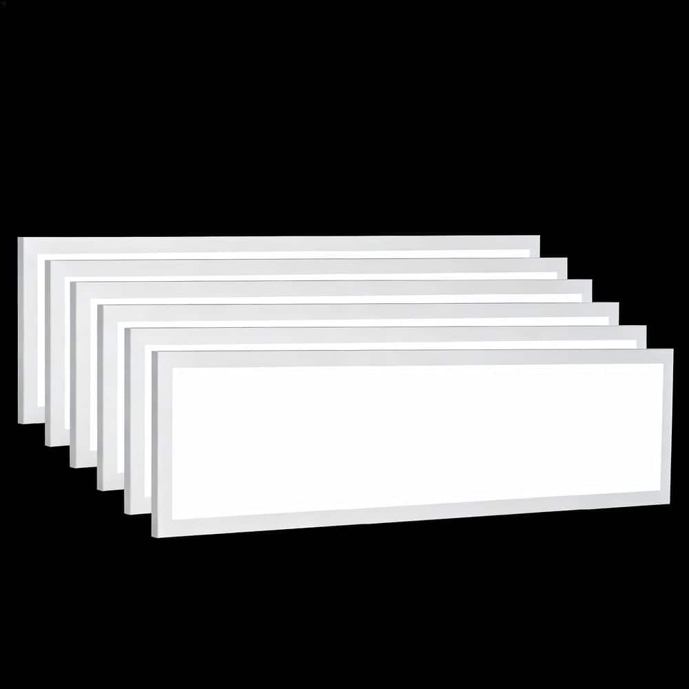 AIKVSXER 1 ft. x 4 ft. 5500 Lumen White Integrated LED Panel Light