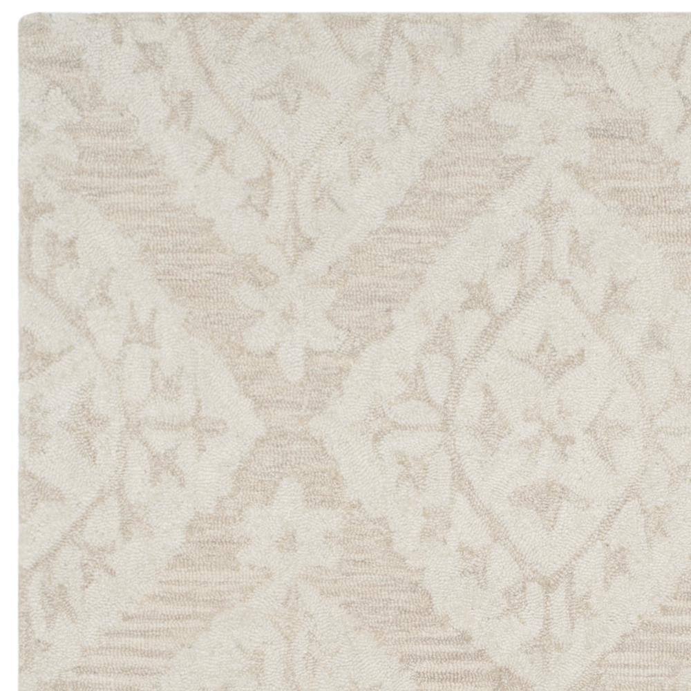 Hand-Tufted Elegance Gray Wool Square Area Rug - 59" x 59"