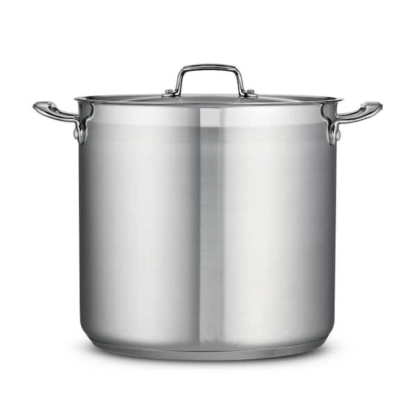 Tramontina Gourmet 20 Qt. Stainless Steel Stock Pot with Lid 80120/002DS -  The Home Depot