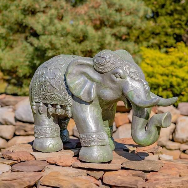 Zaer Ltd. International Magnesium Elephant Statue in Silver
