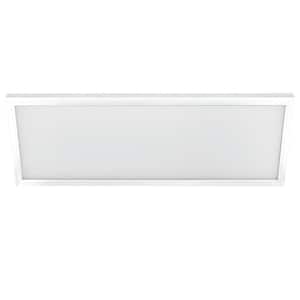 1 ft. x 4 ft. 50-Watt Dimmable White Integrated LED 4000K Cool White Edge-Lit Flat Panel Ceiling Flushmount
