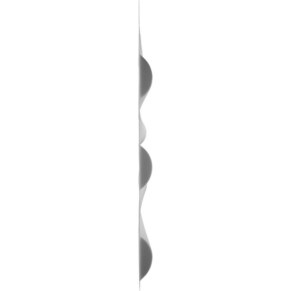 White Textured PVC 3D Decorative Wall Panel 19 5/8" x 19 5/8"