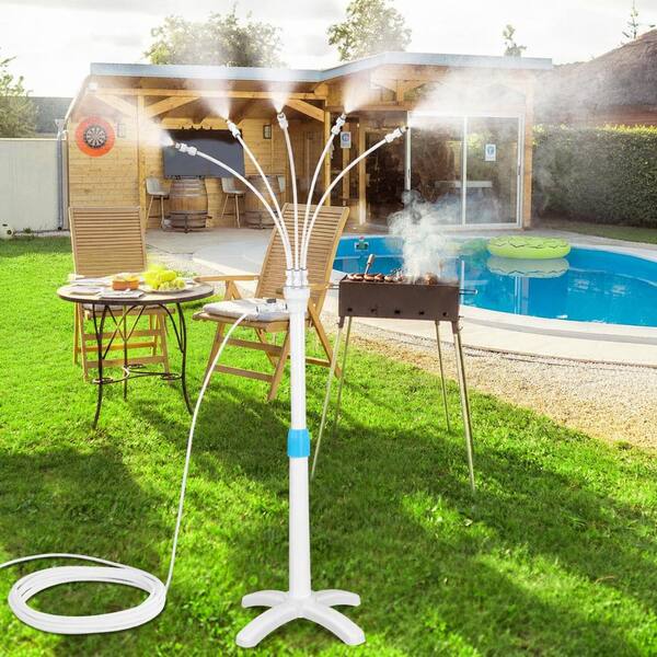3.8 ft. Portable Stand Mister, Adjustable Cooling Sprayer with 5