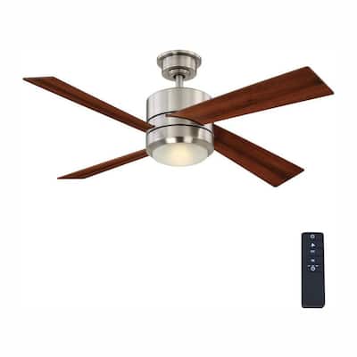 Healy 48 in. LED Indoor Brushed Nickel Ceiling Fan