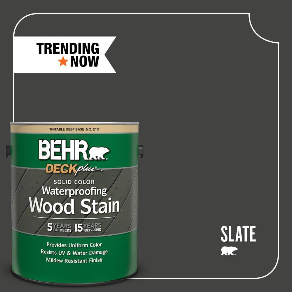 Reviews for BEHR DECKplus 1 gal. #SC-148 Adobe Brown Solid Color  Waterproofing Exterior Wood Stain