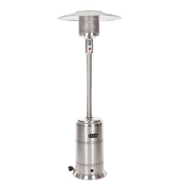 Fire Sense 46,000 BTU Stainless Steel Propane Gas Commercial Patio Heater