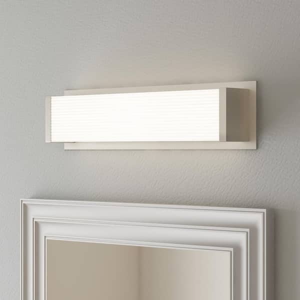 Lithonia Lighting Contractor Select Traditional Square 2-Light Brushed Nickel 3K LED Vanity Light