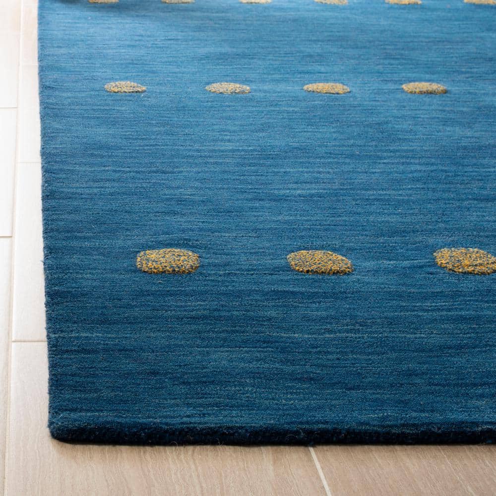 Himalaya Blue Handmade Wool Tufted Area Rug 5' x 8'