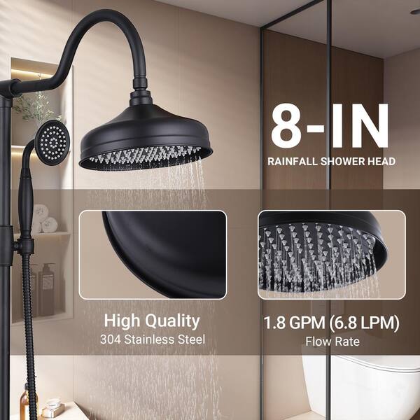 Pfister Kenzo Matte Black 1-Spray Handheld Shower 1.8-GPM (6.8-LPM) Pfister Kenzo Matte Black 1-Spray Handheld Shower 1.8-GPM (6.8-LPM)