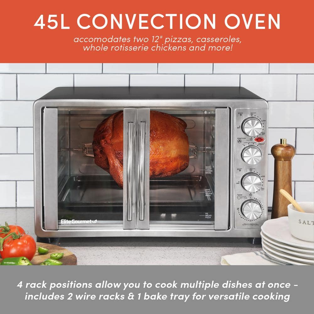 Gourmet Double Door Oven with Rotisserie and Convection