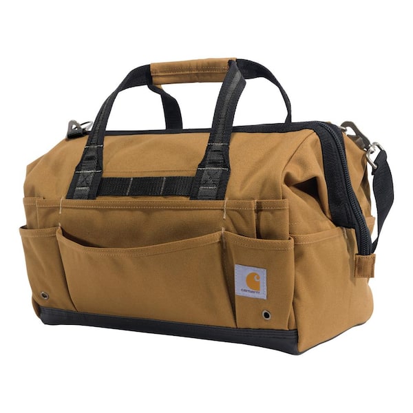 Carhartt 30-Pocket Brown Heavyweight Tool Bag OS B000035220199 - The ...