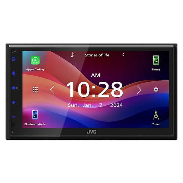 KW-M695BW 6.8-In. Car In-Dash Unit, Double-DIN Digital Receiver with WSVGA Touch Screen