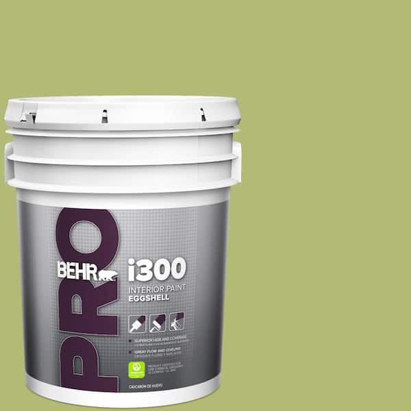BEHR PRO 5 gal. #410D-4 Asparagus Eggshell Interior Paint