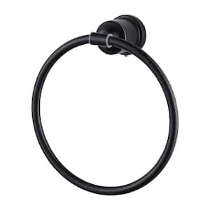 Round Wall Mounted Towel Ring in Oil Rubbed Bronze