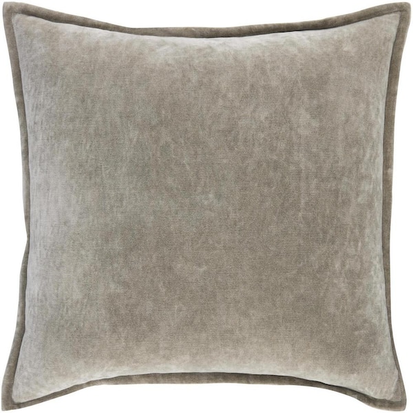 Galey Alix Karling Modern Accent Pillow, 22 in. L x 22 in. W, Taupe
