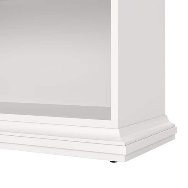 Tvilum Sonoma White 5-Shelf Bookcase 7986449 - The Home Depot