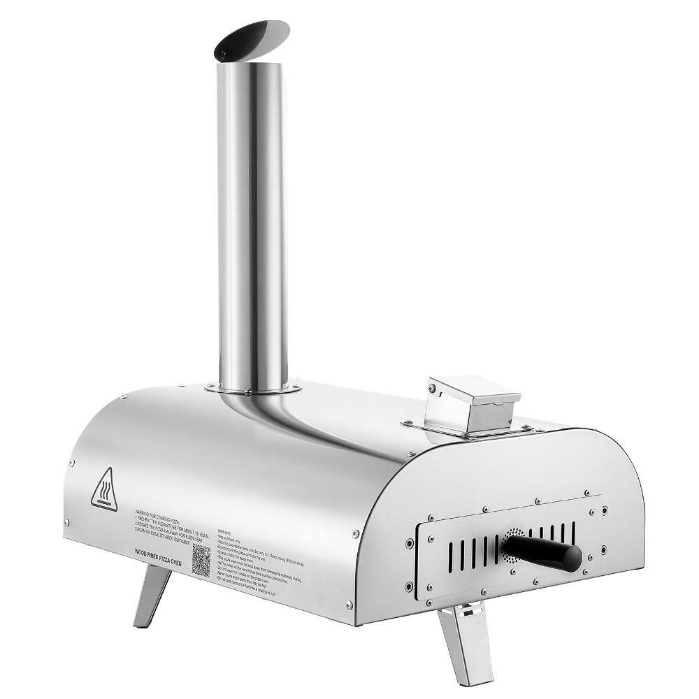 12 in. Outdoor Pizza Oven, Portable Pellet Wood Fired Stainless Steel Pizza Stove, 1000F, with Stone Bag price history on PriceWatchPro