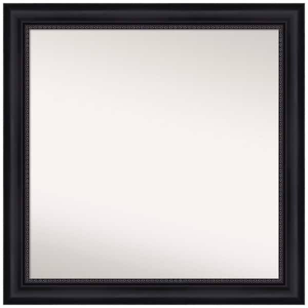 Amanti Art Astor Black 31 in. W x 31 in. H Non-Beveled Bathroom Wall Mirror in Black