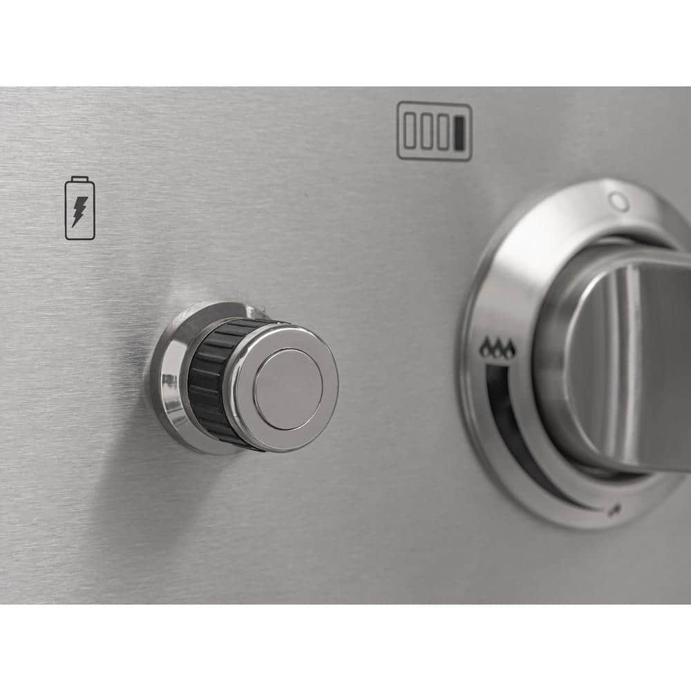 33-Inch Stainless Steel Natural Gas Grill with Rotisserie and Smoker