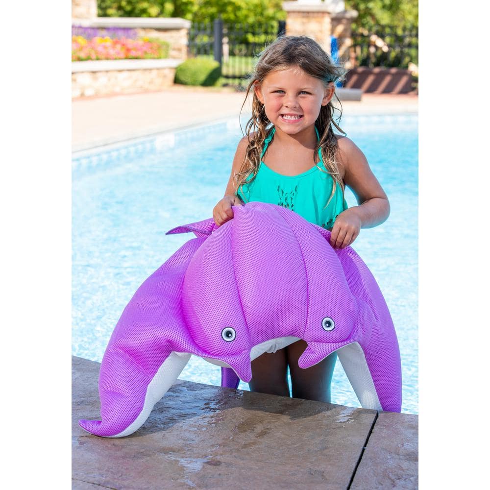 Purple Stingray Pool Float with Polypropylene Pellets