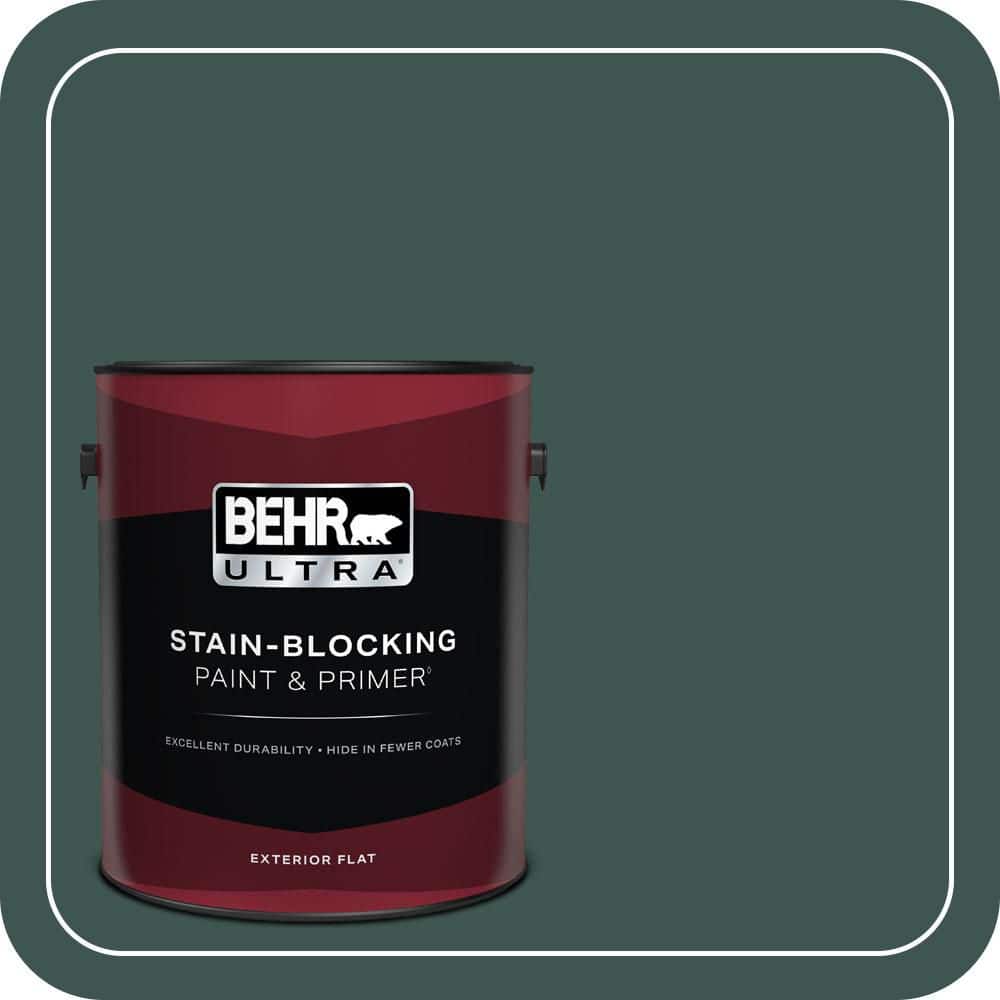 1 gal. Home Decorators Collection #HDC-CL-21A Dark Everglade Flat Exterior Paint & Primer price history on PriceWatchPro