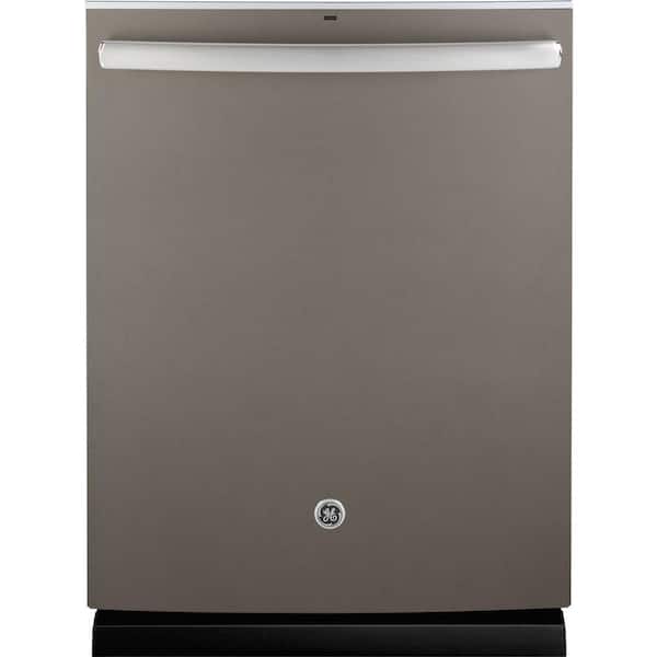 GE 24 in. Tall Tub Top Control Dishwasher in Slate with Stainless Steel Tub and Steam Prewash