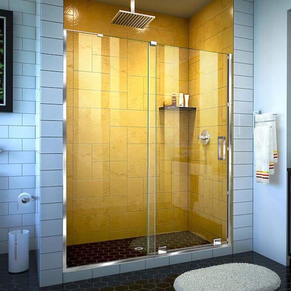 DreamLine Mirage-Z 50-54 in. W x 72 in. H Frameless Sliding Shower Door in Chrome
