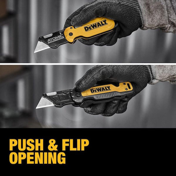 DEWALT - Atomic and Push and Flip Folding Utility Knives (2-Pack)
