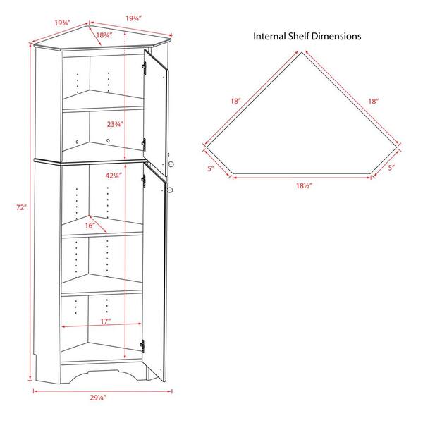 Prepac Elite Tall White Laminate Storage Wscc 0605 1 The