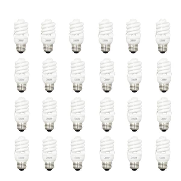 Feit Electric 60W Equivalent Soft White (2700K) T2 Spiral CFL Light Bulb (24-Pack)