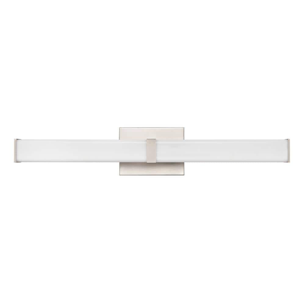 Tron 1-Light 24 in. Brushed Nickel Vanity Light with Acrylic Shade price history on PriceWatchPro