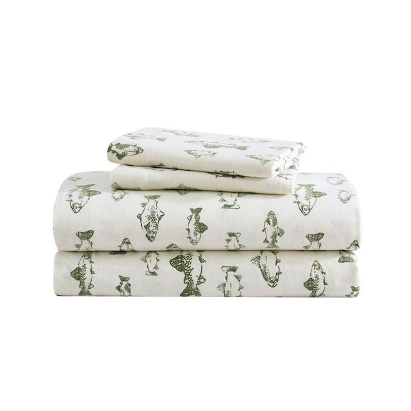 Eddie Bauer Printed Flannel Sheet Set