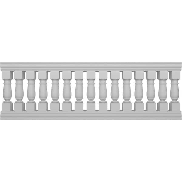 Fiberthane Oxford Balustrade 108 in. L x 38 in. H Fiberglass Railing Kit
