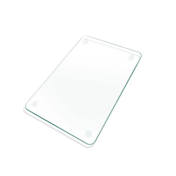24 in. L x 18 in. W Tempered Glass Cutting Board with Non-Slip Feet for Kitchen Counter, Scratch and Heat Resistant