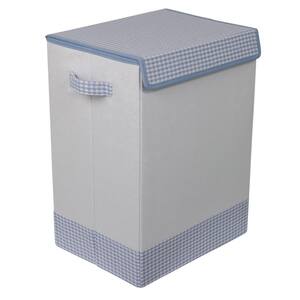 Blue Baby Clothes Hamper with Lid