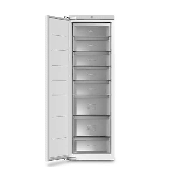 9.75 cu.ft. 22 in. Frost Free Residential Upright Freezer in White Built-in Panel Ready Low Noise LED Touch Control