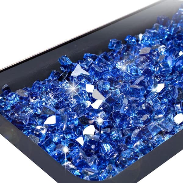 1/2 in. 20 lb. Reflective Fireplace Glass Rocks for Fire Pit Table