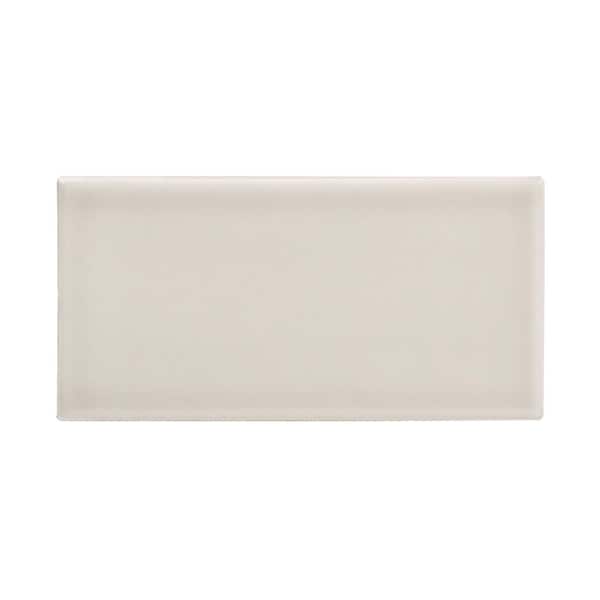 Jeffrey Court Weather Grey 3 in. x 6 in. Subway Glossy Ceramic Wall Tile (0.125 sq. ft. /Each)