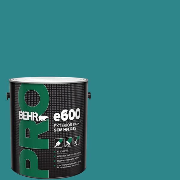 BEHR PRO 1 gal. #M460-6 Thai Teal Semi-Gloss Exterior Paint