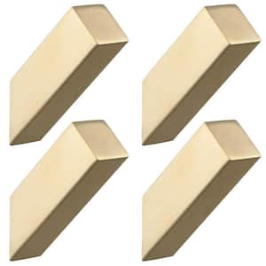 Rectangle Knob Bathroom Robe Hook and Towel Hook in Stainless Steel Brushed Gold
