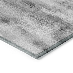 Chantille ACN537 Gray 10 ft. x 14 ft. Machine Washable Indoor/Outdoor Geometric Area Rug