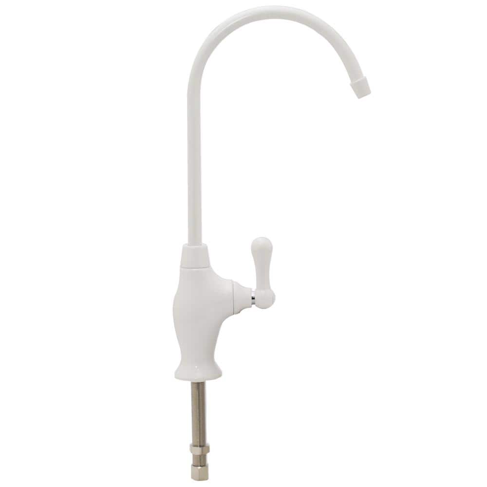 Powder Coat White Brass Single Handle Beverage Faucet