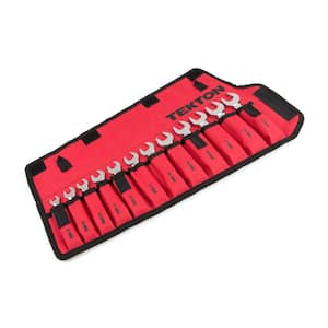 8-19 mm Stubby Combination Wrench Set with Pouch (12-Piece)