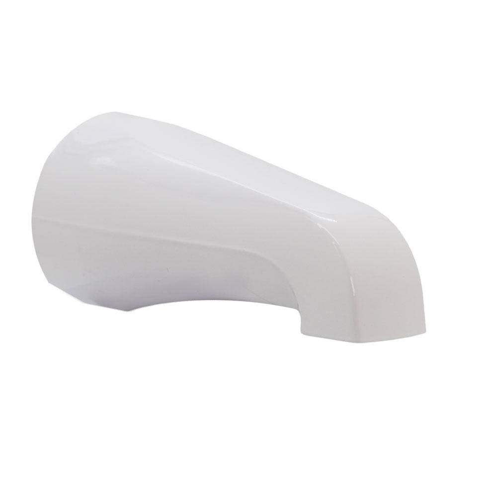 Westbrass 51/4 in. Standard Front Connection Tub Spout, White E5311FWH The Home Depot