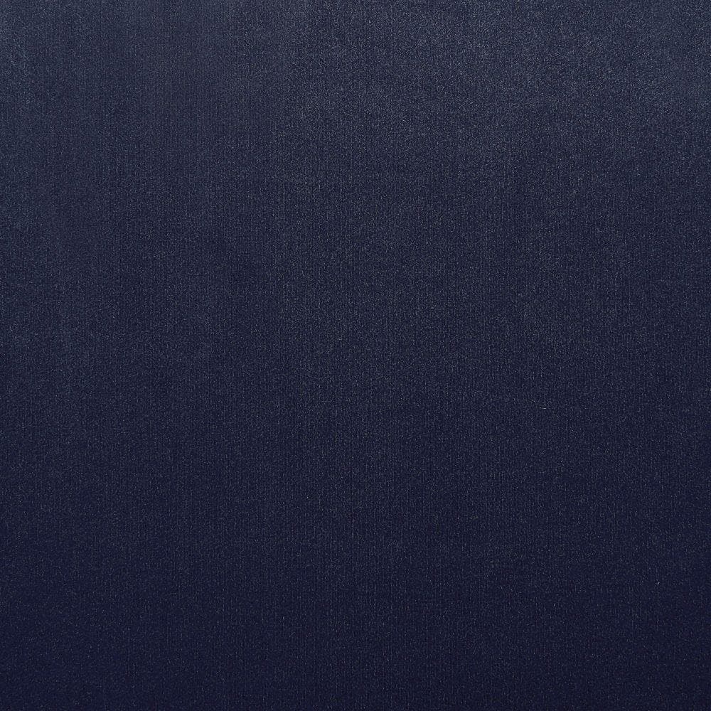 Navy Plush Velvet Light-Filtering Pleated Window Panel Pair