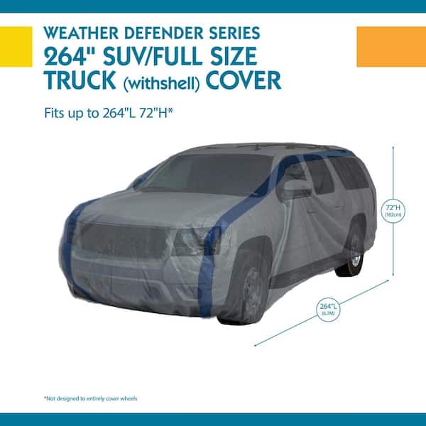 Duck Covers Double Defender SUV Cover for SUVs up to 15 5 A2SUV186 