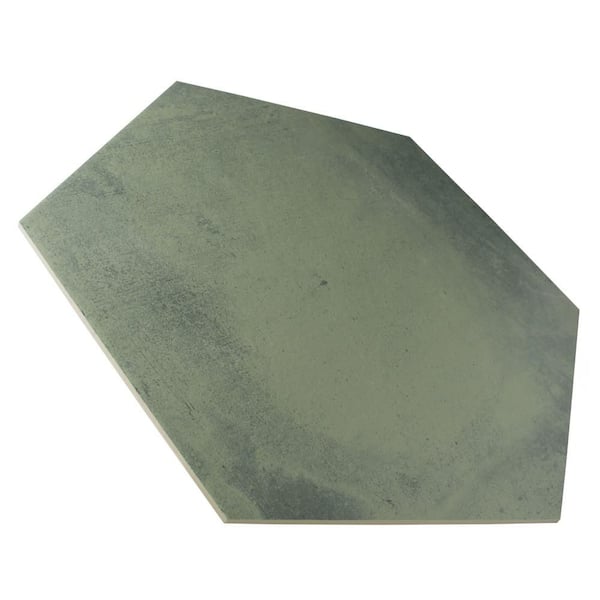 Argillos Hex Aquamarine 21 in. x 24 in. Porcelain Floor and Wall Tile (10.2 sq. ft./Case)