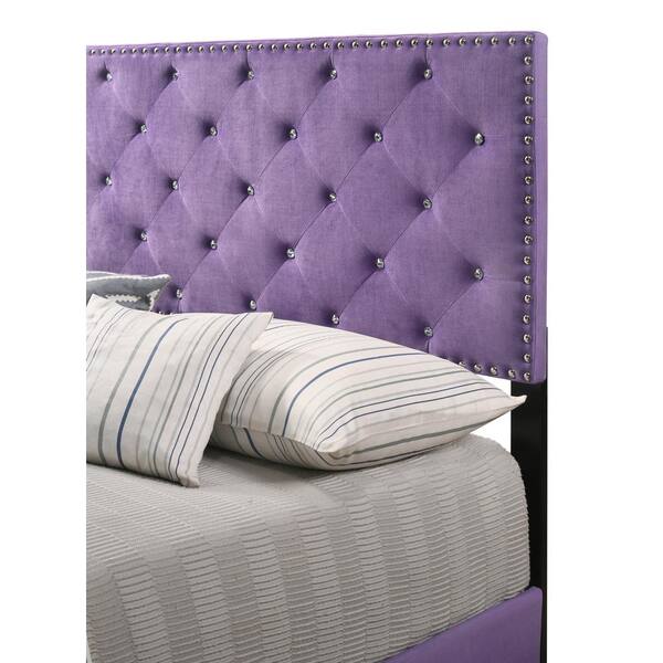 Suffolk Purple King Panel Bed Pf G1402, Purple King Bed Dimensions