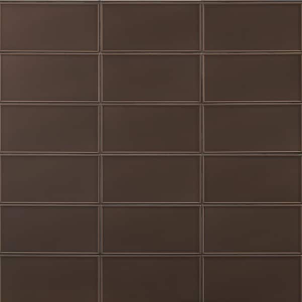 Ivy Hill Tile Tori Border Warm Gray 8 in. x 4 in. Matte Ceramic Wall Tile (28 Pieces, 6.02 sq. ft./Case)
